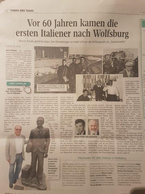 Articolo di un giornale tedesco